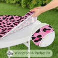 thumbnail image 5 of Pink and Black Of Leopard Print Round Fitted Tablecloth with Elastic Edge,Dining Table Cover Waterproof,Outdoor Round Tablecloth for Camping,Dining,Indoor and Outdoor, 5 of 7