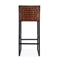 thumbnail image 4 of Butler Specialty Urban Woven Leather Bar Stool in Brown, 4 of 8