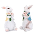 thumbnail image 1 of 2 Piezas de Decoraciones de Conejitos de Pascua, Figuras de Conejitos de Resina, DecoracióN Conejitos , Estatuas Conejos Pareja Hechas una Mano para DecoracióN del Hogar, 1 of 6