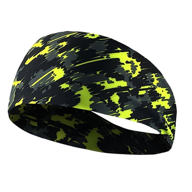 Diademas deportivas para hombres y mujeres (paquete de 5), banda para el sudor que absorbe la humedad, bandas elásticas anchas para el cabello, banda para el sudor de entrenamiento para homb