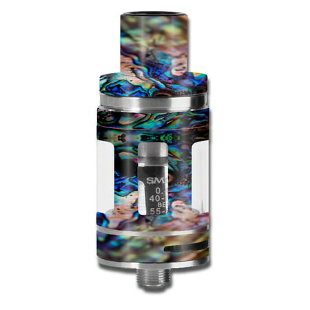 Skin Decal For Smok Micro Tfv8 Baby Beast Vape Mod / Abalone Blue Black Shell (Best Value Mud Tire)