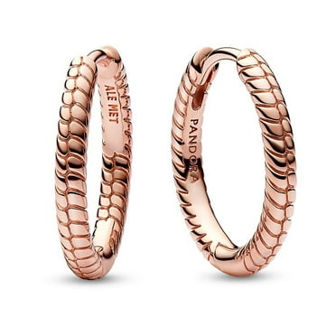 Pandora Moments Small Charm Hoop Earrings