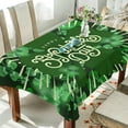 thumbnail image 4 of Dreamtimes St Patrick's Day Clover Tablecloth, Waterproof Washable Polyester Square Table Cover, Durable Tablecloth for Kitchen Dining Table Party Decor, 54"x72", 4 of 7