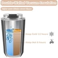 thumbnail image 5 of 12.6 oz Travel Coffee Mug Stainless Steel Vacuum Cup, Leak Proof Reusable Double Walled Coffee Tumbler for Iced and Hot Drinks Black, 5 of 6
