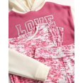 thumbnail image 3 of RBX Girls Pants Set - 3 Piece Soft Fleece Pullover Hoodie Graphic Tees and Leggings for Girls, 3 of 7