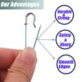 thumbnail image 2 of Brooches Heavy Duty Safety Pins 1.6"/38mm/31mm Metal Spring Lock Pin Fasteners for Clothes Hats Skirts Dressessewing Garments DIY Craft Making 60pcs, 2 of 5