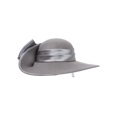 thumbnail image 1 of Womens Floppy Curved Hat w/ Giant Bow - Grey, 1 of 2