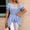Blue, variant on Short Sleeve Blouses & Tops V-Neck Belted Peplum Pull-On Regular Casual Puff Regular Polka Dot Casual Blouses & Tops