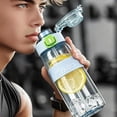 thumbnail image 6 of Sports Water Bottle with Straw and Spout Lid, Leakproof BPA Free Toxic Free Plastic Sports Bottle for Gym, Hiking, School, Travel,Multiple Occasions, 6 of 6