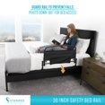 thumbnail image 3 of Stander 30inch Safety Bed Rail with Padded Pouch, Folding Guardrail for Adults, Seniors, and Elderly, Bedside Stand Assist Bar, Fits King, Queen, Full, and Twin Beds, ASTM Safety Approved Bedrail, 3 of 8
