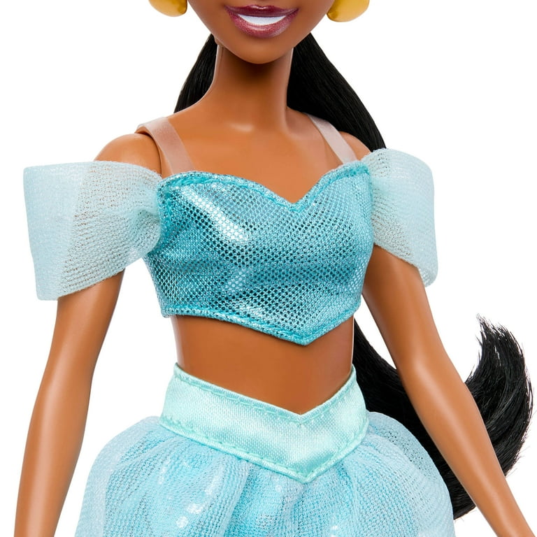 Disney Princess Enchanted Stories Jasmine Fashion Doll with Sparkling  Outfit & Accessories, Posable