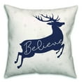 thumbnail image 2 of Creative Products Believe Deer 18x18 Spun Poly Pillow, 2 of 3