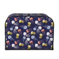 thumbnail image 2 of Honeii Colorful Jellyfish Print 4 slice Toaster Cover, Two Slice Toaster Dust-proof Cover For Kitchen Small Appliance and Fingerprint Protection, 2 of 7