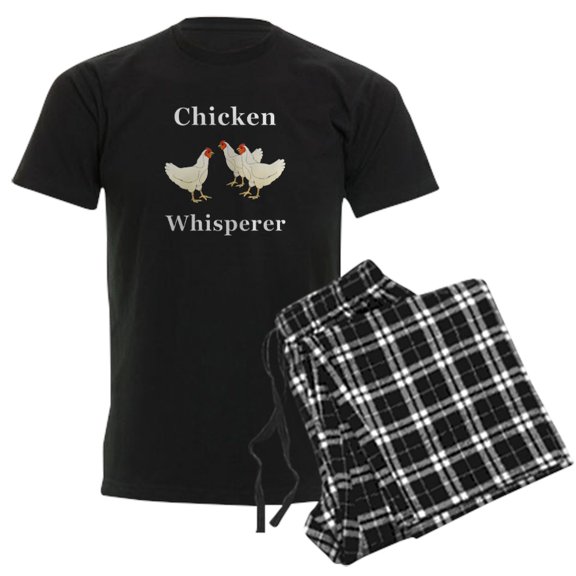 CafePress - Chicken Whisperer Men's Dark Pajamas - Men's Dark Loose Fit Cotton Pajama Set