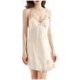 thumbnail image 2 of Wyongtao Women's Sleeveless Nightgown Full Slip Soft Nightshirt Sleep Dress Chemise Sleepwear Lounge Dresses,Beige M, 2 of 4