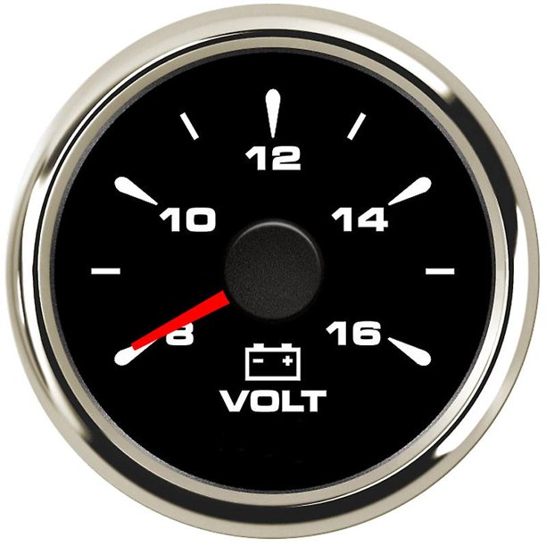 52mm Universal Car Voltmeter Waterproof Voltage Meter Volt Meters 8-16v Lcd Ip67 For Boat Yacht Rv Motorcycle Vehicle