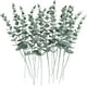 thumbnail image 1 of 14.96quot; Tallos de eucalipto artificiales, vegetación falsa para decoración de mesa de café, casa de campo, decoración del hogar, decoración de bodas y coronas para hacer hojas de plantas falsas (os Feliz Sencillez, 1 of 4