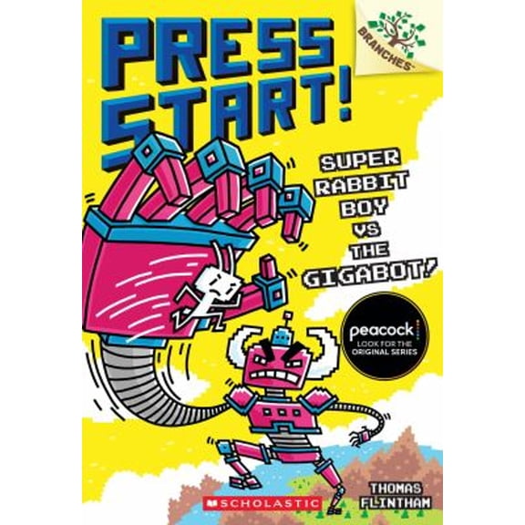 Pre-Owned Super Rabbit Boy vs. the Gigabot!: A Branches Book (Press Start! #16) (Paperback) 9781546110439