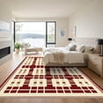 thumbnail image 3 of ODIKA 6'x9' Machine Washable Non-Slip Area Rug, Geometric Beige High Traffic Rug, Beige, 1097576, 3 of 7