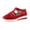 Red, variant on WEAIXIMIUNG Womens Platform Sneakers Beige Ladies Fashion Solid Color Hollowed Out Flock Hook Loop Thick Sole Casual Sports Shoes