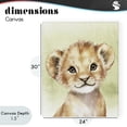 thumbnail image 4 of Stupell Industries Cottage Jungle Friends Baby Lion Canvas Art, 24 x 30, by Christine Simpson Art, 4 of 8