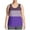 Purple, variant on Lenpel Women's Plus Size Tank Tops Trendy Summer Scoop Neck Color Block Sleeveless T-Shirts Casual Tunic Blouses