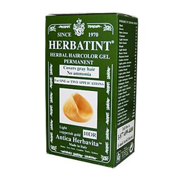 Herbatint Permanent Herbal Haircolour Gel 10 DR Light Copperish Gold - 135 ml - SPN-0227058