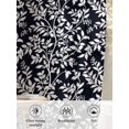 thumbnail image 6 of Sheer Curtains 108 Inches Long, Black Spring Floral Semi Sheer Curtains Light Filtering Window Treatment, Farmhouse Flowers Elegant Pastoral Privacy Voile Drapes for Living Room Bedroom 52x108 Inch, 6 of 7