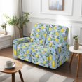 thumbnail image 7 of TSOVTHRID Lemon Floral Leaf Print Loveseat Sofa Slipcover for 2 Seat Couch Sofa 6-Piece Sofa Cover with Pockets Stretch Furniture Protector for Pets, 7 of 7
