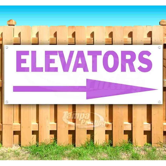 Elevators 13 oz Vinyl Banner With Metal Grommets