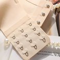 thumbnail image 7 of Gymayou Women Strapless Invisible Push Up Bra No Slip Clear Backless Padded Adjustment Bra Front Back Hook Closure Full Cup Smooth Seamless Lingeries Khaki 2XL, 7 of 7