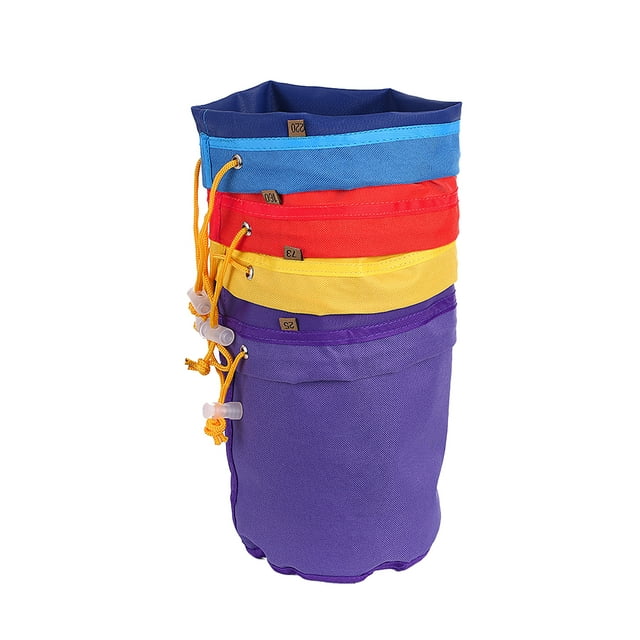 4 PcsSet 1 Gallon Sac en Maille Sac à Bulles Kit d'Extraction d'Essence de Glace à Base de Plantes Ensemble de 4 Pcs Sac Micron Sacs à Cordon Sacs d'Extraction avec Écran de Pression et Sac de Transport