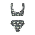 thumbnail image 6 of Rocae Gamers for Bikini Set for Women Two Piece Sexy High Swimsuits Split Crossover Bikini Medium, 6 of 9