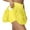 Yellow, variant on FFzzwan Women's High Waisted Quick-Dry Tennis Skirt with Built-in Shorts Pockets Summer 2025 Yoga Running Skorts for Athletic Workout