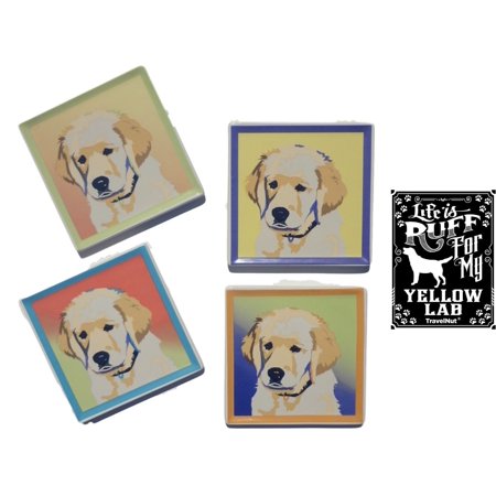 Best Hot Yellow Lab Labrador Dog Lover Gift Set Fun Silly Funny Quirky Last MInute Great Mother Day Nurse Graduation Idea Family Married Couple Parent Grandparent Men (Best Food For Yellow Labs)