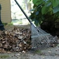 thumbnail image 4 of Fiskars Garden Rake, Metal Tine Leaf Rake with Fiberglass Handle, 62", Black, 4 of 9