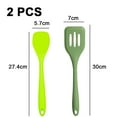 thumbnail image 2 of Juego de mini utensilios de cocina de 2 piezas: utensilios de cocina de silicona con pala para ensalada y pala para drenaje, 2 of 5