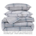 thumbnail image 4 of Southshore Fine Living Inc. Juego De Ropa De Cama De Tamaño Queen De 3 Piezas, Edredón A Cuadros Tamaño Matrimonial O Queen Con 2 Fundas, Colcha De Microfibra Para Cama Queen O Matrimonial, Juego De C, 4 of 5