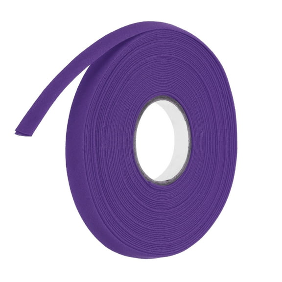 Uxcell 2/5 Inch Double Fold Bias Tape Polyester Continuous Bulk Bias Tape for Sewing,Seaming Purple 10 Yards
