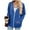 Blue, variant on Towmus Oversized Zip Up Hoodie for Women Baggy Loose Basic Zipper Hooded Sweatshirt Coat Y2K Jacket