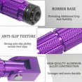 thumbnail image 2 of Estriberas traseras plegables para motocicleta JXPANG M8, moradas, universales, 2 of 7