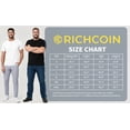 thumbnail image 7 of RICHCOIN Men Ribbed Summer Top Short Sleeve Crewneck Basic T-shirt White Casual Solid Color Muscle Tee Shirts L, 7 of 7
