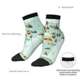 thumbnail image 6 of Fuzoiu World Travel Map Print Adult Socks, Crew Moisture-wicking Socks, Unisex Cushion Crew Socks,Casual Sports Ankle Socks, 6 of 7