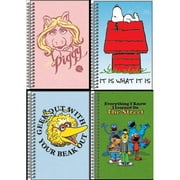 Vintage Girl Spiral Notebook, 120 Sheets, College Ruled, Color Choice Will Vary