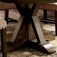 thumbnail image 6 of Furniture of America Stanley Pedestal Round Dining Table, Light Oak, 6 of 6