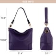 thumbnail image 3 of Bolso Hobo Montana West MWC-128BPP de piel vegana para mujer, 3 of 7