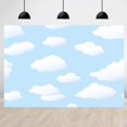 thumbnail image 1 of Fondo De Cielo Azul Y Nube Blanca, Telón De Fondo Para Fiesta De Cumpleaños, Fondo De Fotografía Para Niños, Accesorios De Estudio De Fotografía De 5X3 Pies, 1 of 1