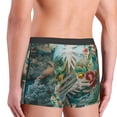 thumbnail image 4 of Bingfone Vintage Print Island Skull Men's Underwear - Casual Stretch Boxer Briefs-Large, 4 of 7