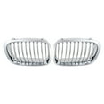 thumbnail image 4 of Astra Depot Chrome Front Hood Kidney Grille Grill for BMW E46 320i 323i 325i 328i 330i 4-Door Sedan 1998-2001 (Pair), 4 of 5