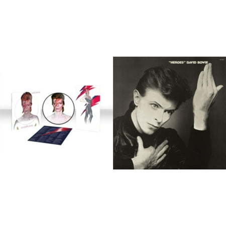 Aladdin Sane (2013 Remaster) (Picture Disc) & Heroes (2017 Remaster) [LP Vinyl Bundle]